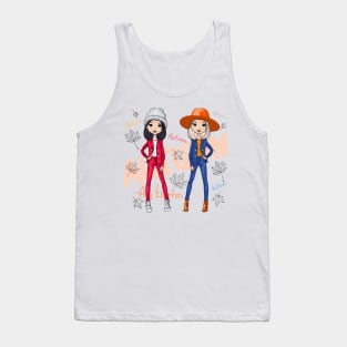 Beautiful fashion hipster girls Tank Top